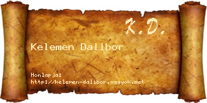 Kelemen Dalibor névjegykártya